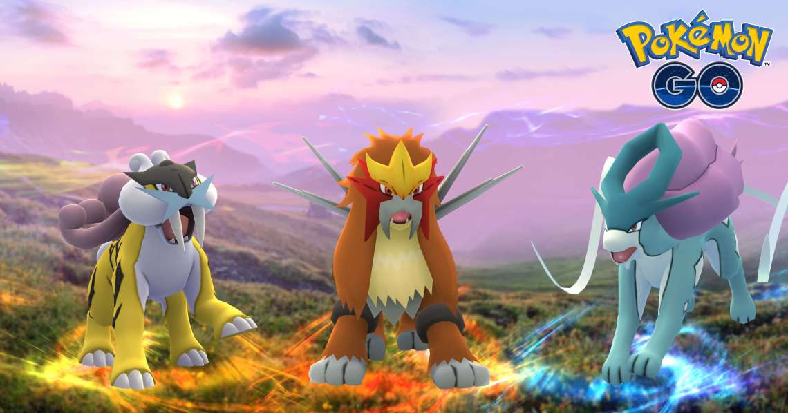 POKEMON_GO_RAIKOU ENTEI Y SUICUNE