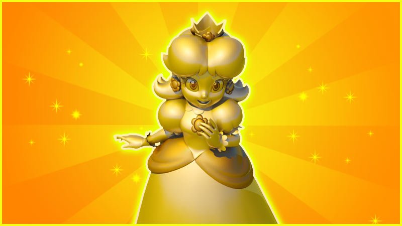 SUPERMARIO_RUN_ESTATUA DORADA DE DAISY