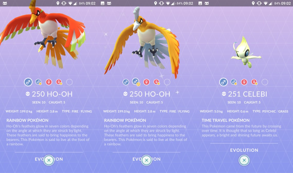 POKEMON_GO_HO-OH Y CELEBI+