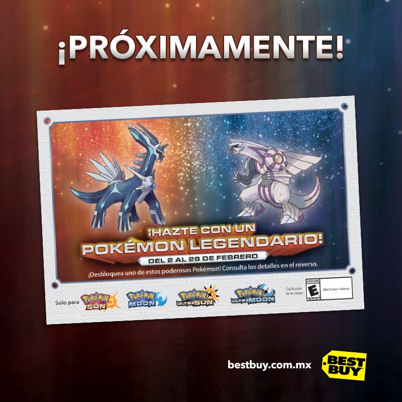 POKEMON_SUNMOON_EVENTO_PALKIA DIALGA_BESTBUY
