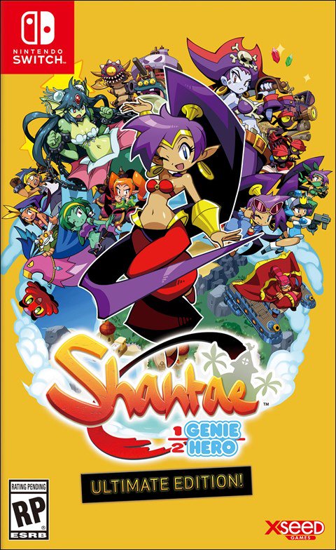 SHANTAE_HALF GENIE HERO_BOX ART AMERICANO_NINTENDO SWITCH