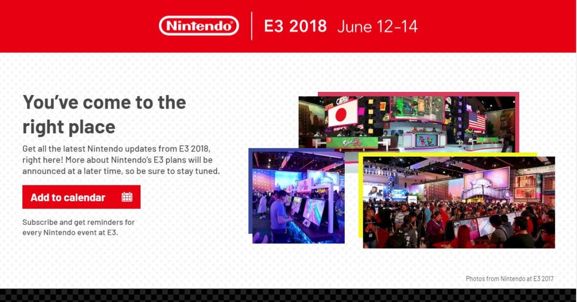 NINTENDO_SITIO OFICIAL DE E3 2018