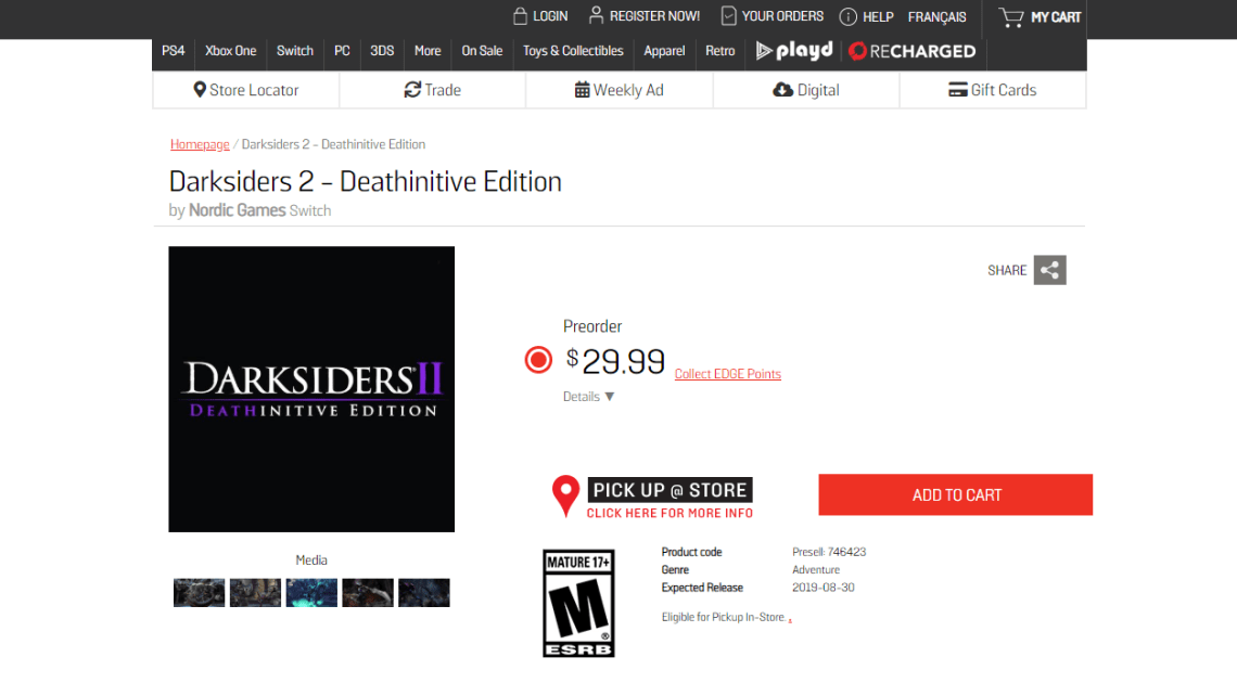 Darksiders_2_Deathinitive Edition_NINTENDO SWITCH_EB GAMES